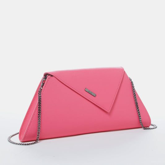 SUSU Hot Pink Purse Leather Clutch Bag Crossbody Evening Purse Unique Women's Handbag